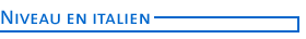 niveau en italien