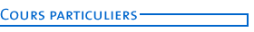 cours particuliers